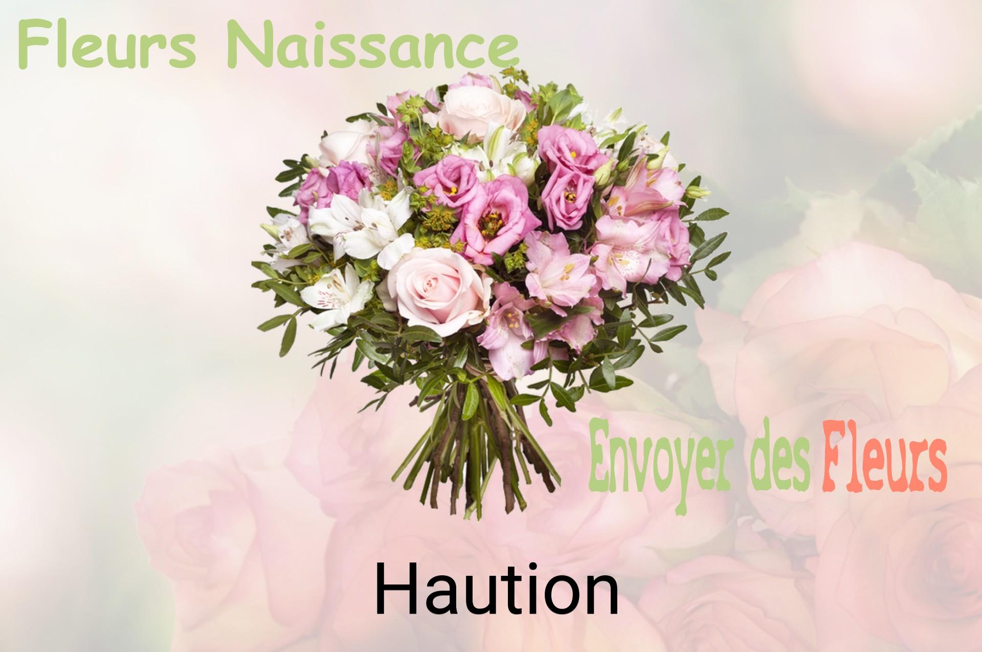 Bouquet de fleurs de naissance livré à Haution